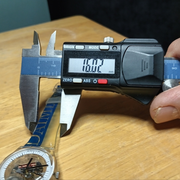 X Swatch Acrylic case black hour markers on white dial ring original Chrysler - Picture 9 of 11